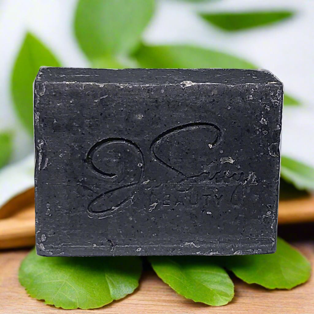 JanSassy Charcoal Soap with Niacinamide β Whitening & Brightening Soap