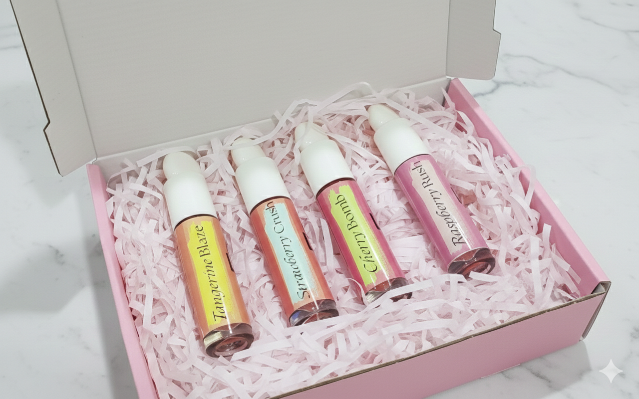 Lip Tint Gift Set Long Lasting & Lightweight (4 Shades) 30% Off & Free Shipping